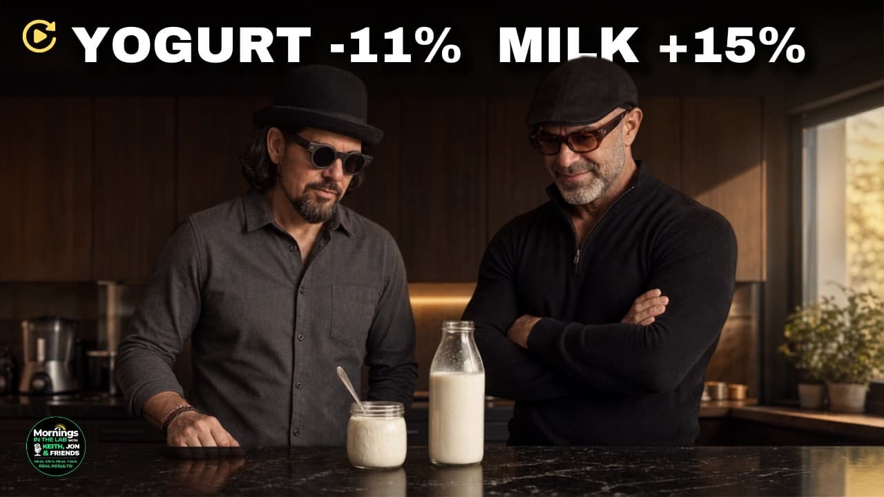 Yogurt Cuts Your Death Risk 11%. Whole Milk Adds 15%. 📱